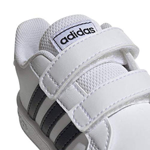 adidas Baby Grand Court Sneaker, Black/White, 6K M US Toddler