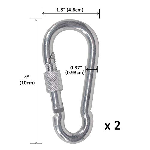 Sunshine smile kletterseil 10 Meter 2 karabiner,8mm Kletterseil mit Karabiner,sicherheitsseil mit karabiner,Outdoor Seil 8mm,Heavy Duty Seil! (10m 8mm, Blau(8mm))