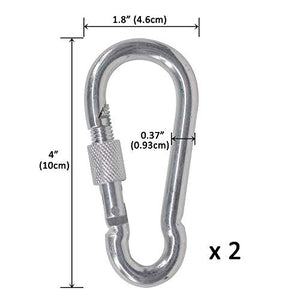 Sunshine smile kletterseil 10 Meter 2 karabiner,8mm Kletterseil mit Karabiner,sicherheitsseil mit karabiner,Outdoor Seil 8mm,Heavy Duty Seil! (10m 8mm, Blau(8mm))