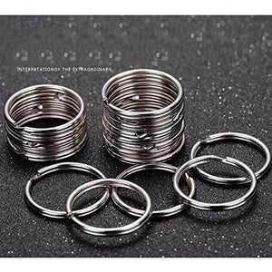 schlüsselringe 25mm edelstahl,runder schlüsselringe,Metall Split Ring,schlüsselanhänger ringe 100er Set