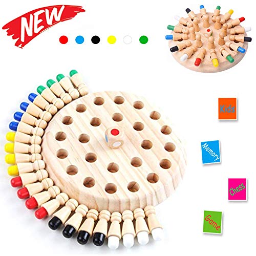 Sunshine smile Memory Match Stick Schach,Memory Schach Holz,hölzernes gedächtnis-Schach,gedächtnis-Schach,schachspiel lernspielzeug,gedächtnisschach,Schachbrett Spielzeug,gedächtnis-schachspiel