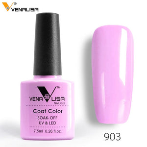 Venalisa 7.5ml soak off gel nail polish canni nail supply wholesale uv gel lacquer led color nail art glitter polish lamp