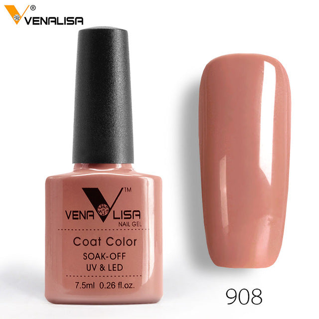 Venalisa 7.5ml soak off gel nail polish canni nail supply wholesale uv gel lacquer led color nail art glitter polish lamp