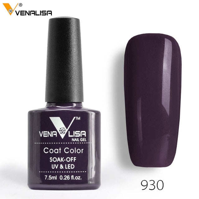 Venalisa 7.5ml soak off gel nail polish canni nail supply wholesale uv gel lacquer led color nail art glitter polish lamp