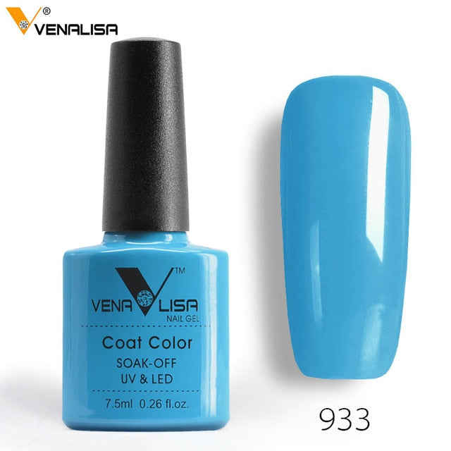 Venalisa 7.5ml soak off gel nail polish canni nail supply wholesale uv gel lacquer led color nail art glitter polish lamp