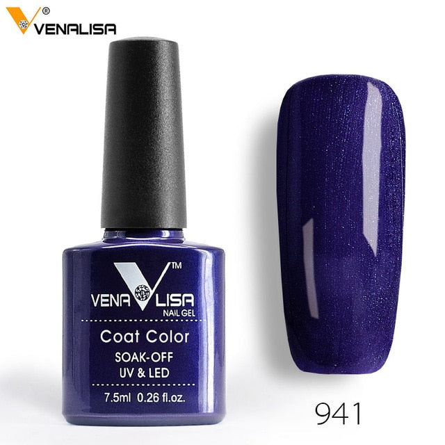 Venalisa 7.5ml soak off gel nail polish canni nail supply wholesale uv gel lacquer led color nail art glitter polish lamp