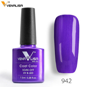 Venalisa 7.5ml soak off gel nail polish canni nail supply wholesale uv gel lacquer led color nail art glitter polish lamp