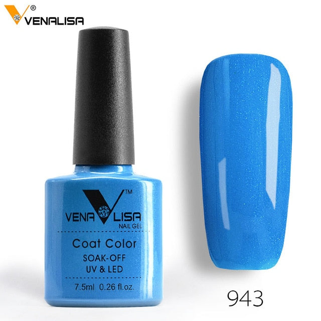 Venalisa 7.5ml soak off gel nail polish canni nail supply wholesale uv gel lacquer led color nail art glitter polish lamp