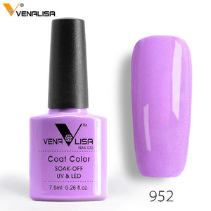 Venalisa 7.5ml soak off gel nail polish canni nail supply wholesale uv gel lacquer led color nail art glitter polish lamp