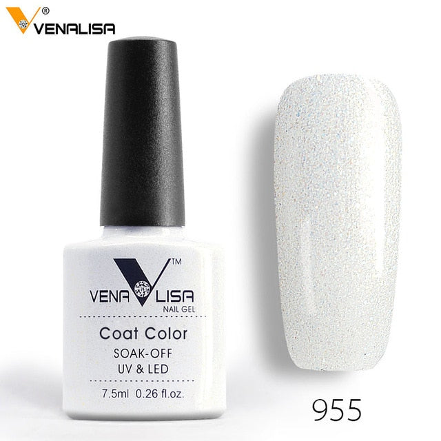 Venalisa 7.5ml soak off gel nail polish canni nail supply wholesale uv gel lacquer led color nail art glitter polish lamp