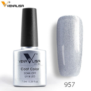 Venalisa 7.5ml soak off gel nail polish canni nail supply wholesale uv gel lacquer led color nail art glitter polish lamp