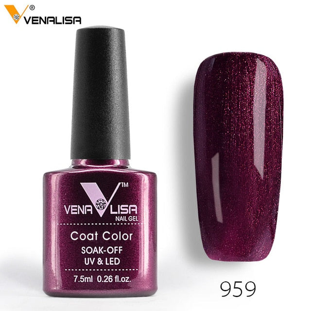 Venalisa 7.5ml soak off gel nail polish canni nail supply wholesale uv gel lacquer led color nail art glitter polish lamp